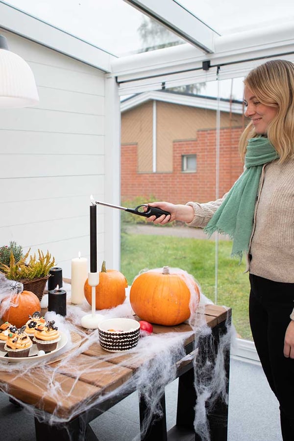 Igualmente lucha picnic Cómo decorar una terraza de miedo para Halloween