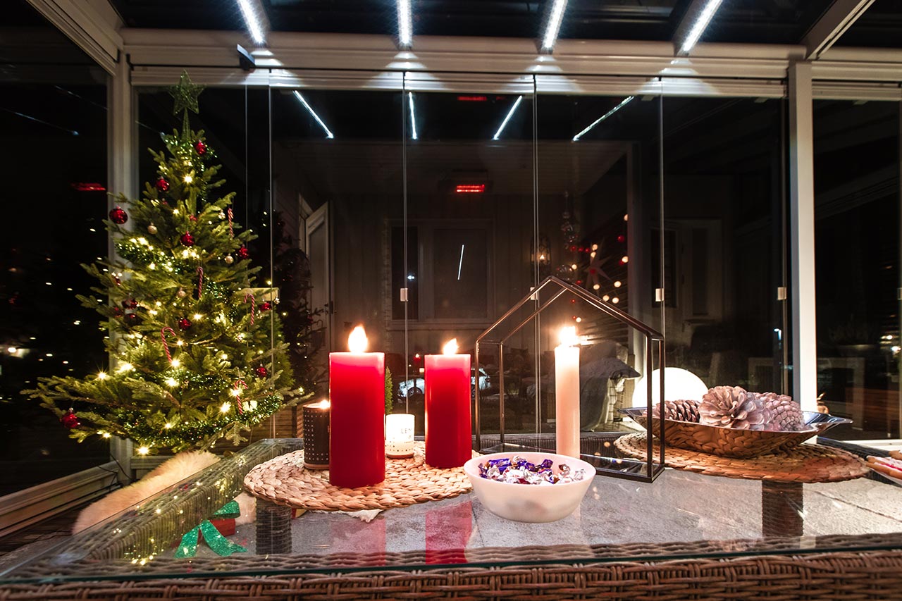 Nyårsafton på balkongen - Lumon Inglasning